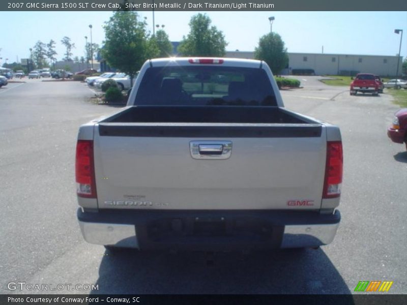 Silver Birch Metallic / Dark Titanium/Light Titanium 2007 GMC Sierra 1500 SLT Crew Cab