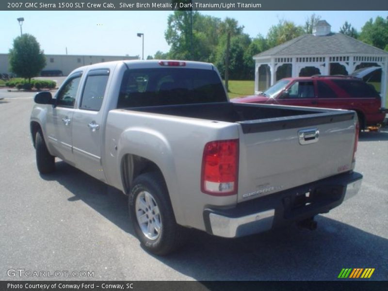 Silver Birch Metallic / Dark Titanium/Light Titanium 2007 GMC Sierra 1500 SLT Crew Cab