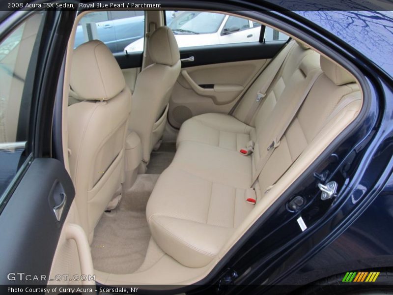 Royal Blue Pearl / Parchment 2008 Acura TSX Sedan