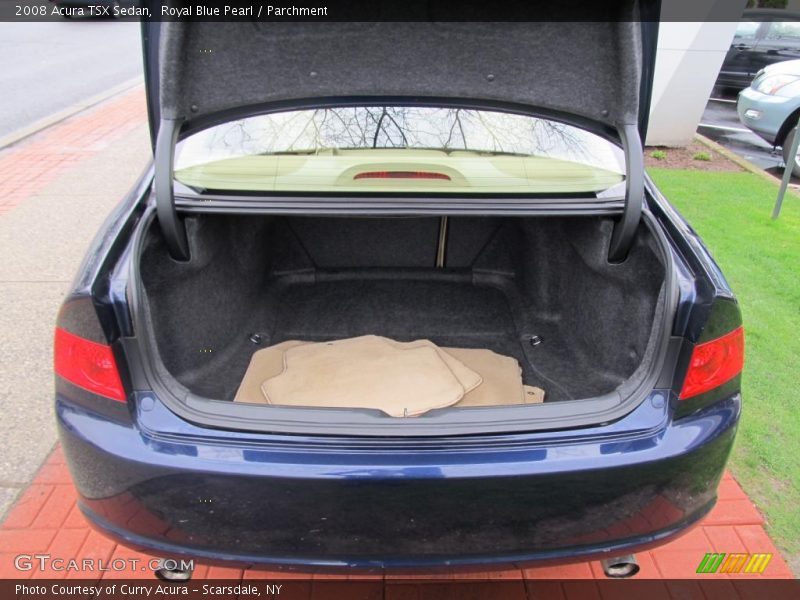 Royal Blue Pearl / Parchment 2008 Acura TSX Sedan