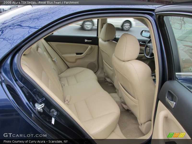 Royal Blue Pearl / Parchment 2008 Acura TSX Sedan