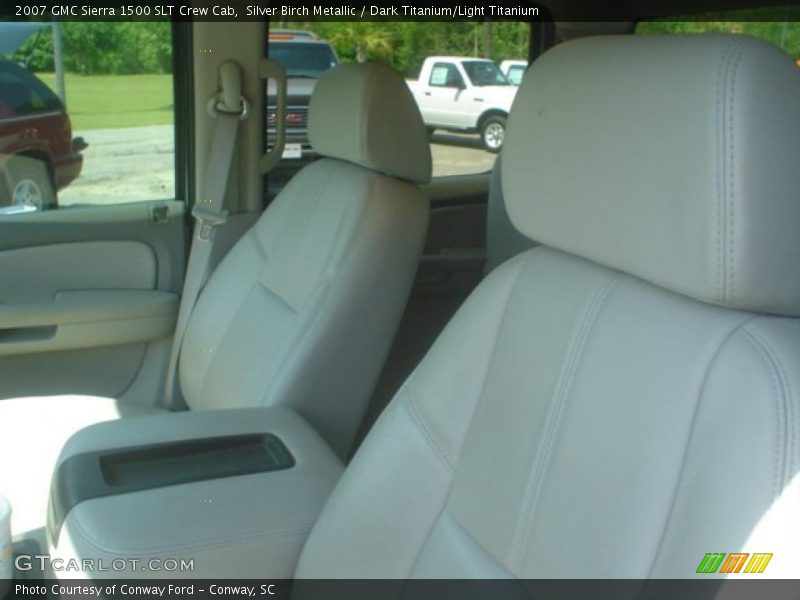Silver Birch Metallic / Dark Titanium/Light Titanium 2007 GMC Sierra 1500 SLT Crew Cab