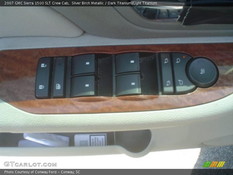 Silver Birch Metallic / Dark Titanium/Light Titanium 2007 GMC Sierra 1500 SLT Crew Cab