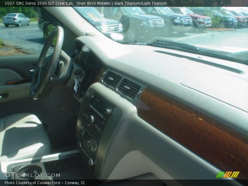 Silver Birch Metallic / Dark Titanium/Light Titanium 2007 GMC Sierra 1500 SLT Crew Cab