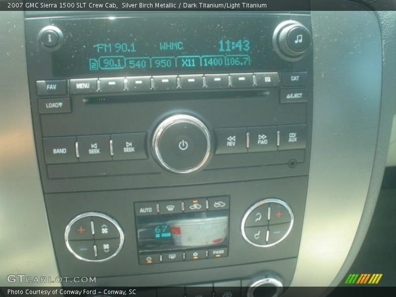 Silver Birch Metallic / Dark Titanium/Light Titanium 2007 GMC Sierra 1500 SLT Crew Cab