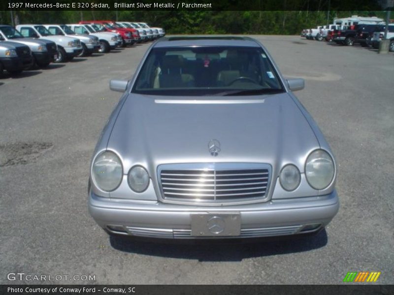 Brilliant Silver Metallic / Parchment 1997 Mercedes-Benz E 320 Sedan