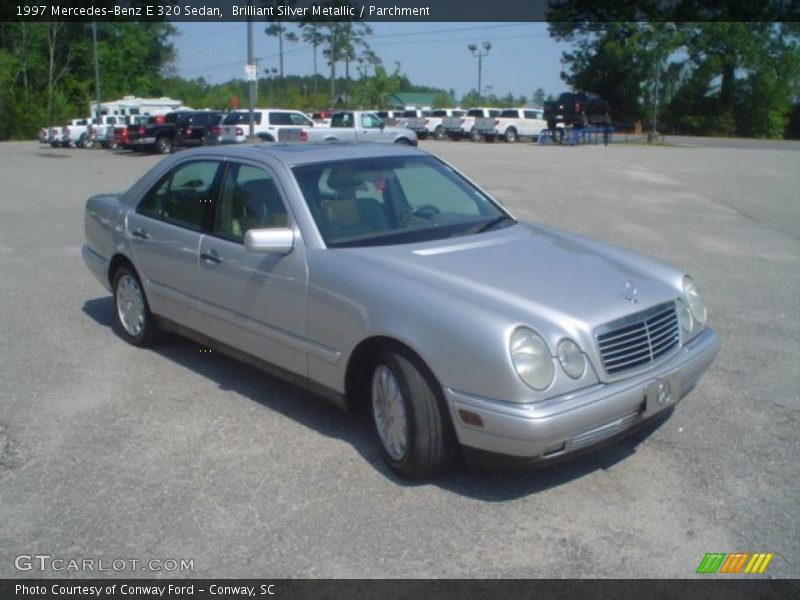 Brilliant Silver Metallic / Parchment 1997 Mercedes-Benz E 320 Sedan