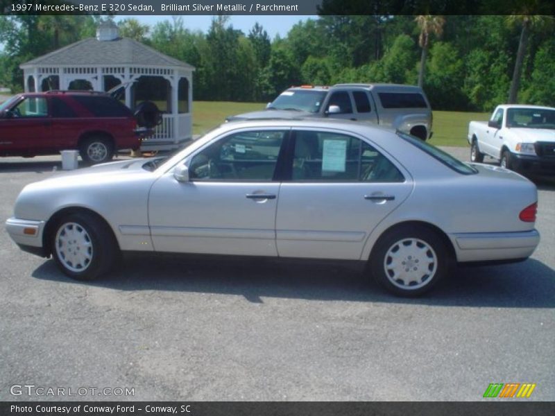Brilliant Silver Metallic / Parchment 1997 Mercedes-Benz E 320 Sedan