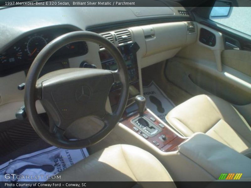 Brilliant Silver Metallic / Parchment 1997 Mercedes-Benz E 320 Sedan