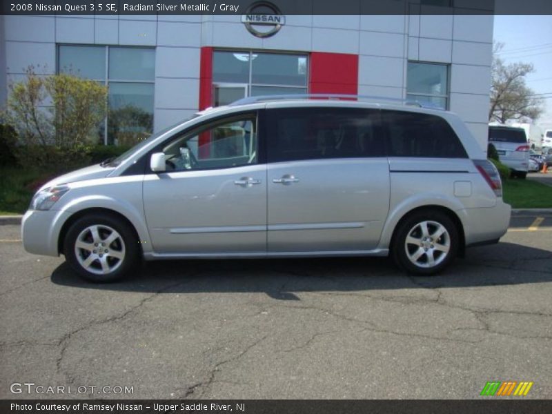 Radiant Silver Metallic / Gray 2008 Nissan Quest 3.5 SE