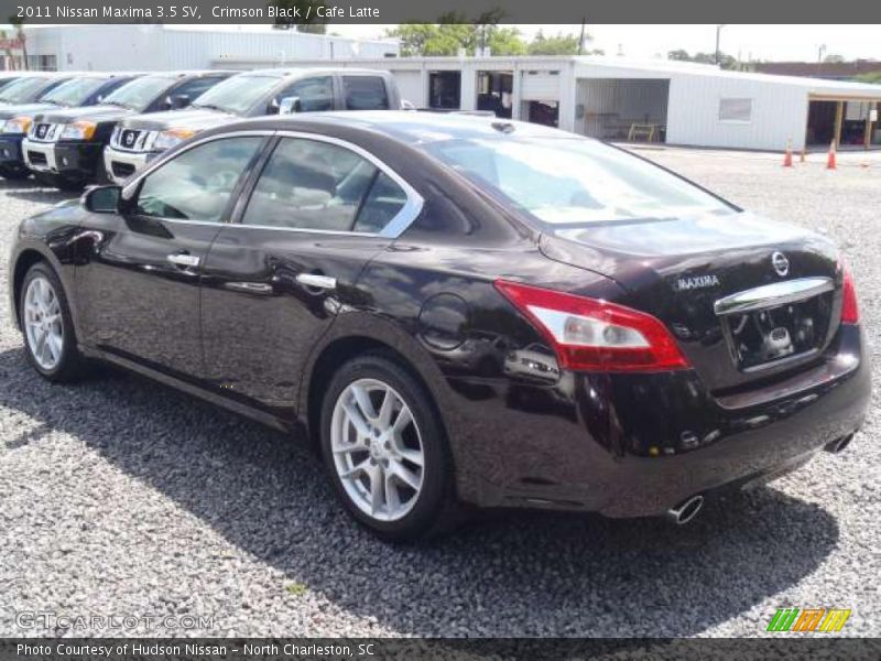 Crimson Black / Cafe Latte 2011 Nissan Maxima 3.5 SV
