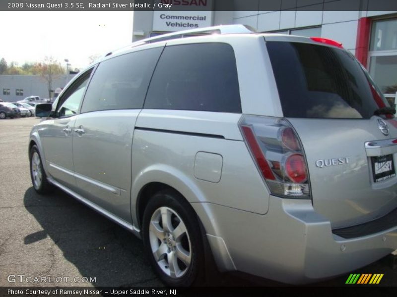 Radiant Silver Metallic / Gray 2008 Nissan Quest 3.5 SE