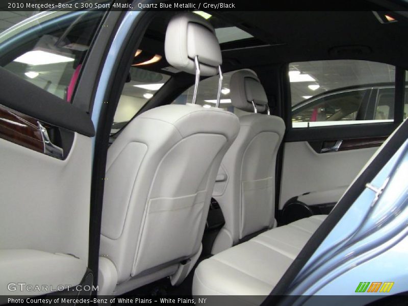 Quartz Blue Metallic / Grey/Black 2010 Mercedes-Benz C 300 Sport 4Matic