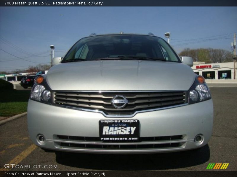 Radiant Silver Metallic / Gray 2008 Nissan Quest 3.5 SE