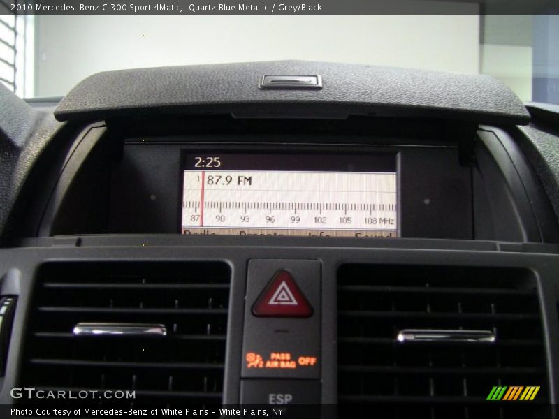 Quartz Blue Metallic / Grey/Black 2010 Mercedes-Benz C 300 Sport 4Matic