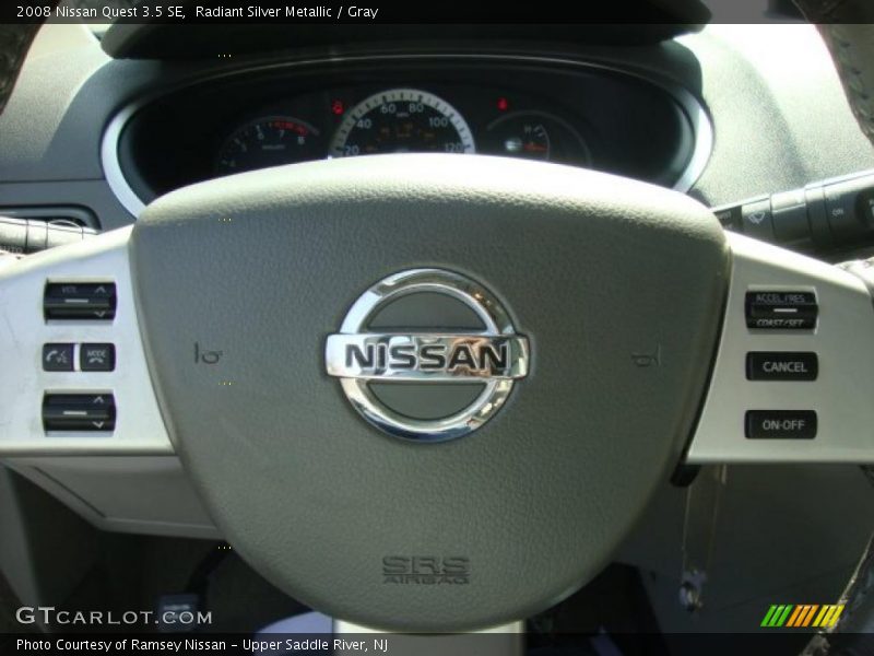 Radiant Silver Metallic / Gray 2008 Nissan Quest 3.5 SE