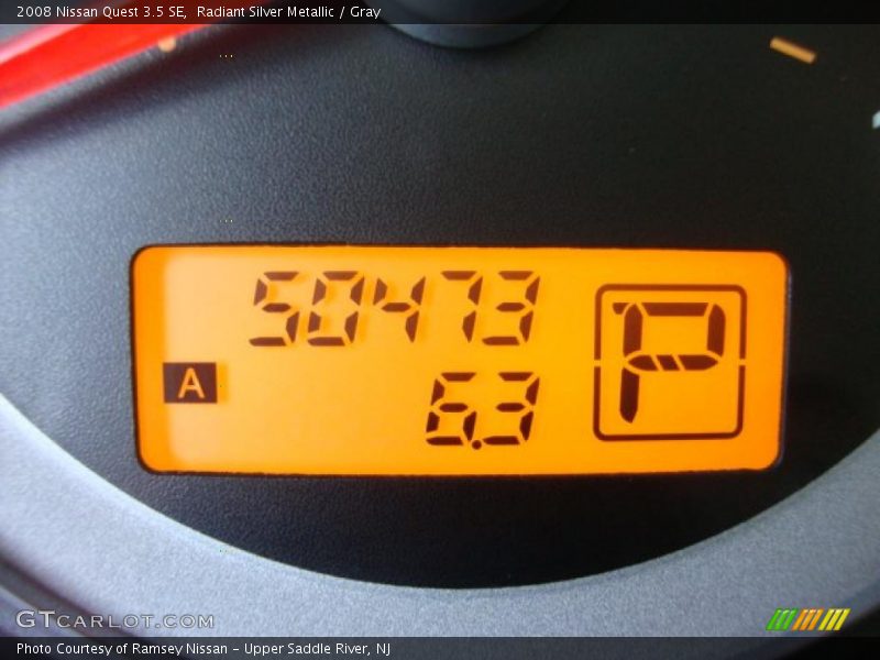 Radiant Silver Metallic / Gray 2008 Nissan Quest 3.5 SE