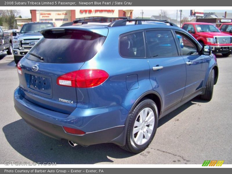 Newport Blue Pearl / Slate Gray 2008 Subaru Tribeca Limited 5 Passenger