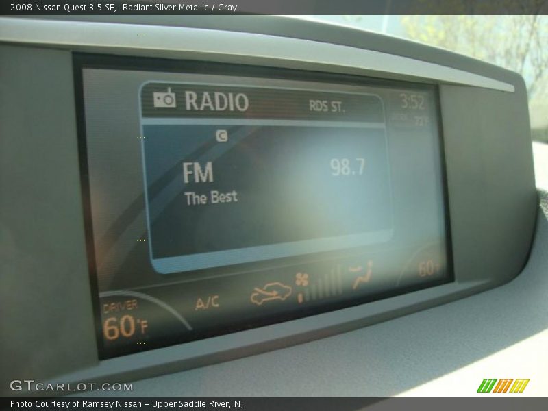 Radiant Silver Metallic / Gray 2008 Nissan Quest 3.5 SE