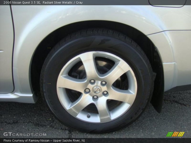Radiant Silver Metallic / Gray 2008 Nissan Quest 3.5 SE