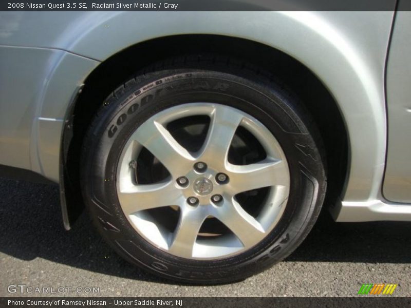 Radiant Silver Metallic / Gray 2008 Nissan Quest 3.5 SE