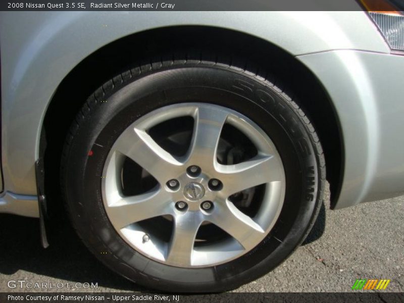 Radiant Silver Metallic / Gray 2008 Nissan Quest 3.5 SE