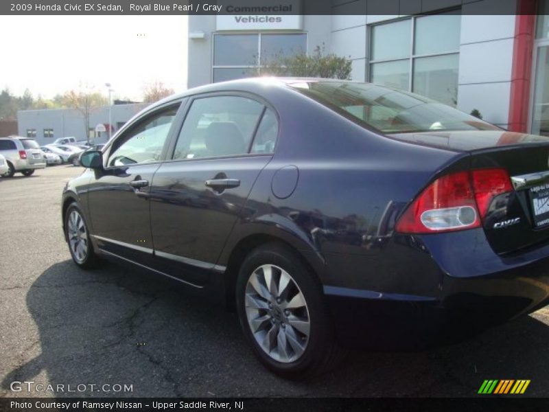 Royal Blue Pearl / Gray 2009 Honda Civic EX Sedan