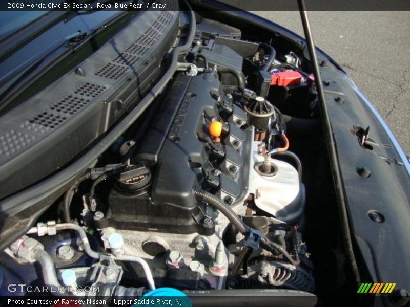 Royal Blue Pearl / Gray 2009 Honda Civic EX Sedan