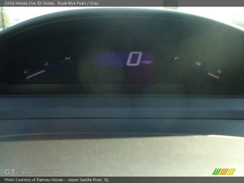 Royal Blue Pearl / Gray 2009 Honda Civic EX Sedan
