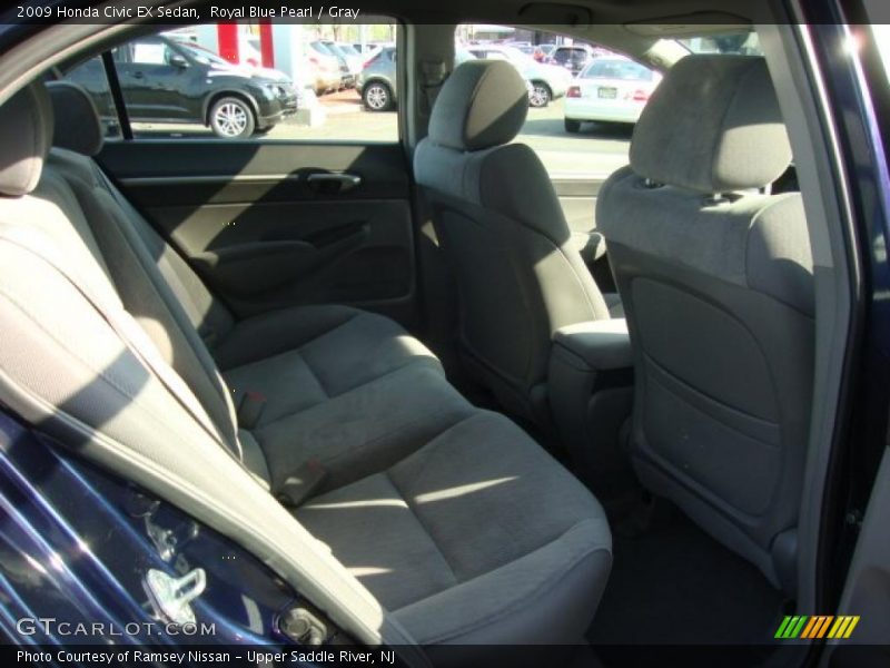 Royal Blue Pearl / Gray 2009 Honda Civic EX Sedan
