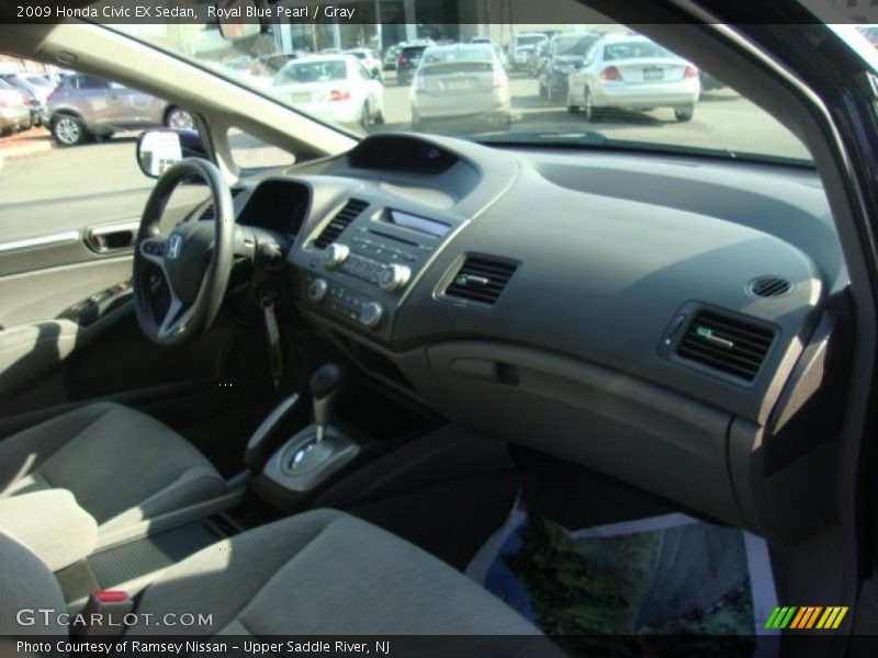 Royal Blue Pearl / Gray 2009 Honda Civic EX Sedan