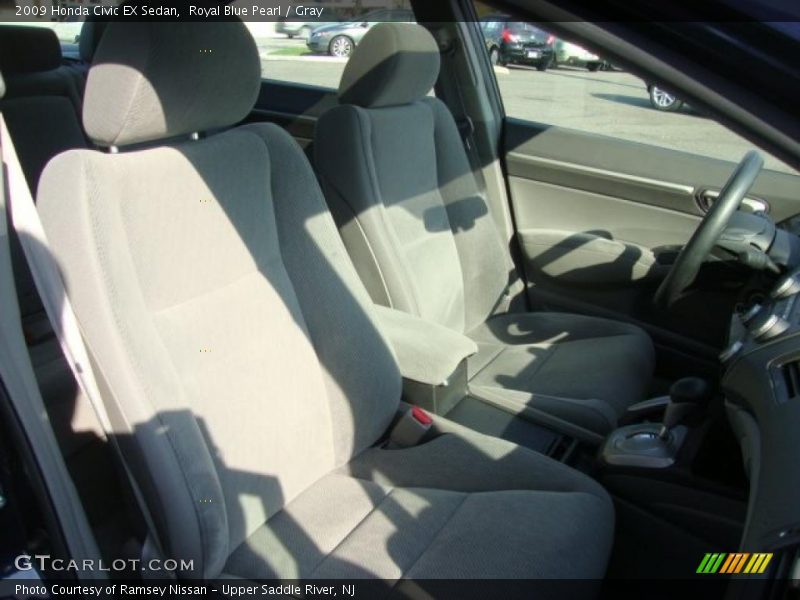 Royal Blue Pearl / Gray 2009 Honda Civic EX Sedan