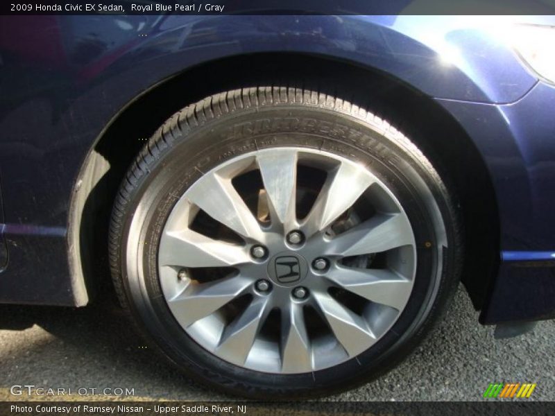 Royal Blue Pearl / Gray 2009 Honda Civic EX Sedan