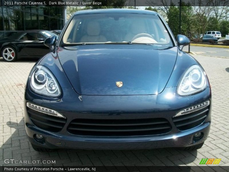 Dark Blue Metallic / Luxor Beige 2011 Porsche Cayenne S