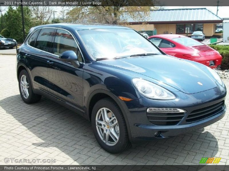 Dark Blue Metallic / Luxor Beige 2011 Porsche Cayenne S