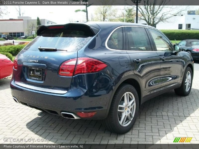 Dark Blue Metallic / Luxor Beige 2011 Porsche Cayenne S