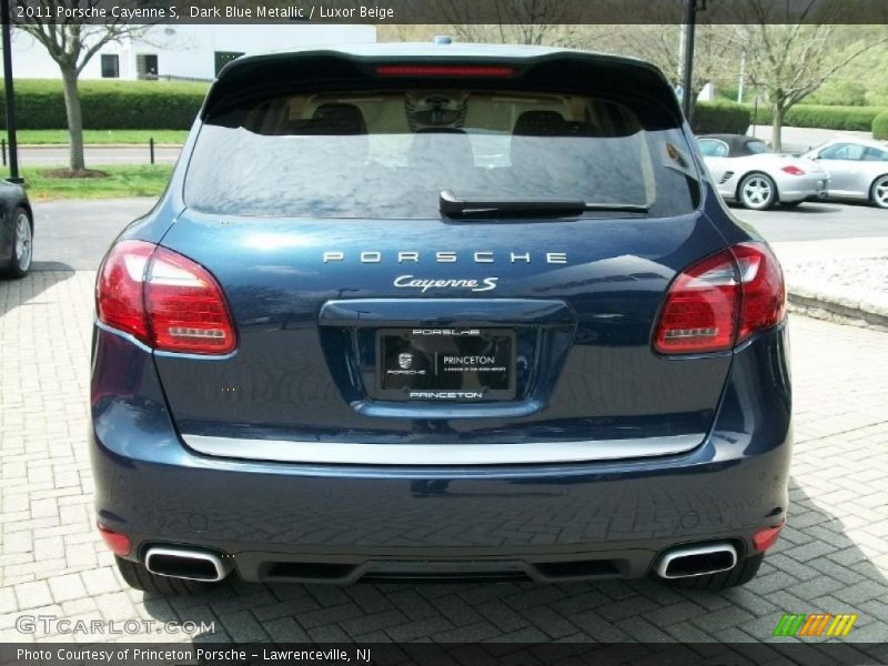 Dark Blue Metallic / Luxor Beige 2011 Porsche Cayenne S