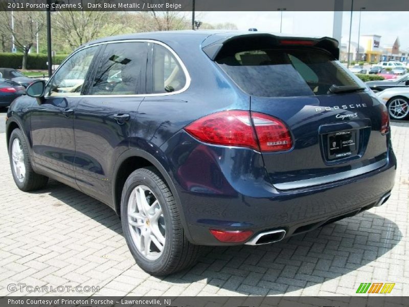 Dark Blue Metallic / Luxor Beige 2011 Porsche Cayenne S