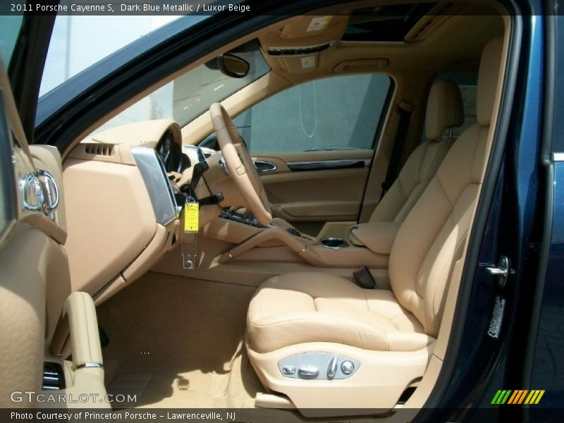 Dark Blue Metallic / Luxor Beige 2011 Porsche Cayenne S