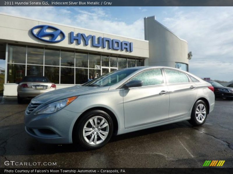 Iridescent Silver Blue Metallic / Gray 2011 Hyundai Sonata GLS