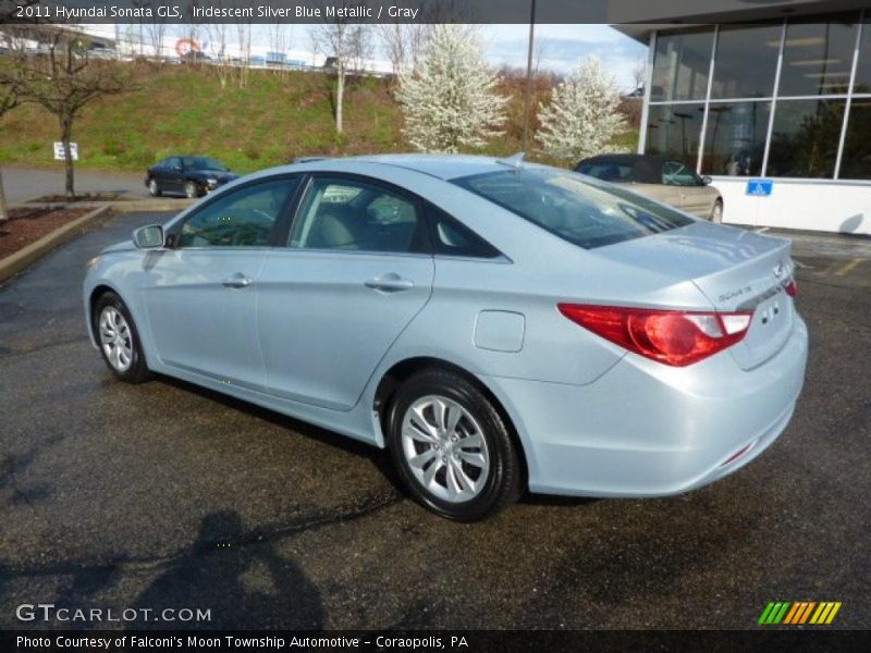 Iridescent Silver Blue Metallic / Gray 2011 Hyundai Sonata GLS