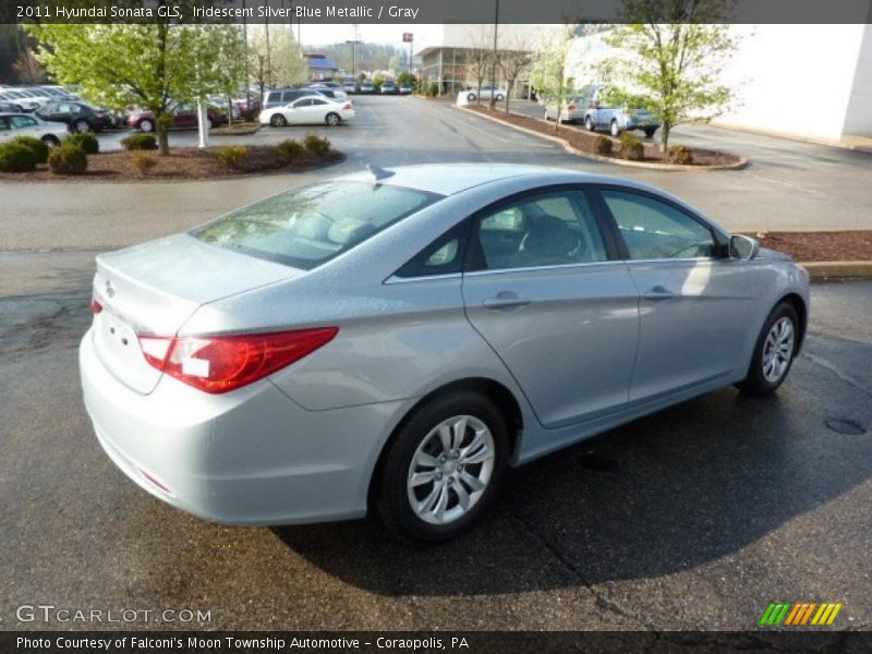 Iridescent Silver Blue Metallic / Gray 2011 Hyundai Sonata GLS