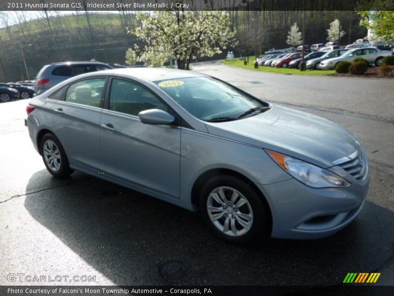 Iridescent Silver Blue Metallic / Gray 2011 Hyundai Sonata GLS