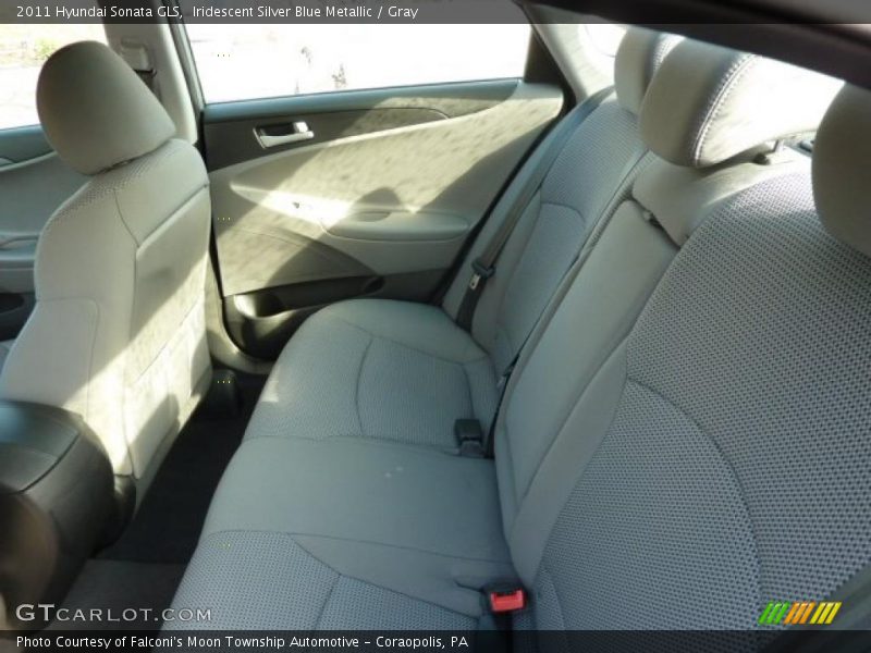 Iridescent Silver Blue Metallic / Gray 2011 Hyundai Sonata GLS