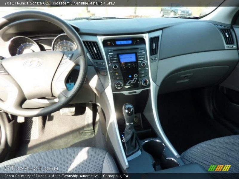 Iridescent Silver Blue Metallic / Gray 2011 Hyundai Sonata GLS