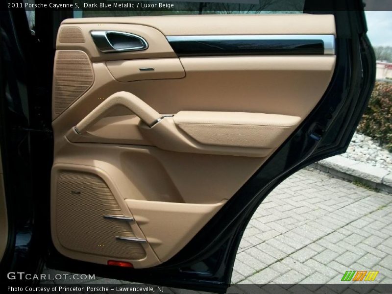 Dark Blue Metallic / Luxor Beige 2011 Porsche Cayenne S