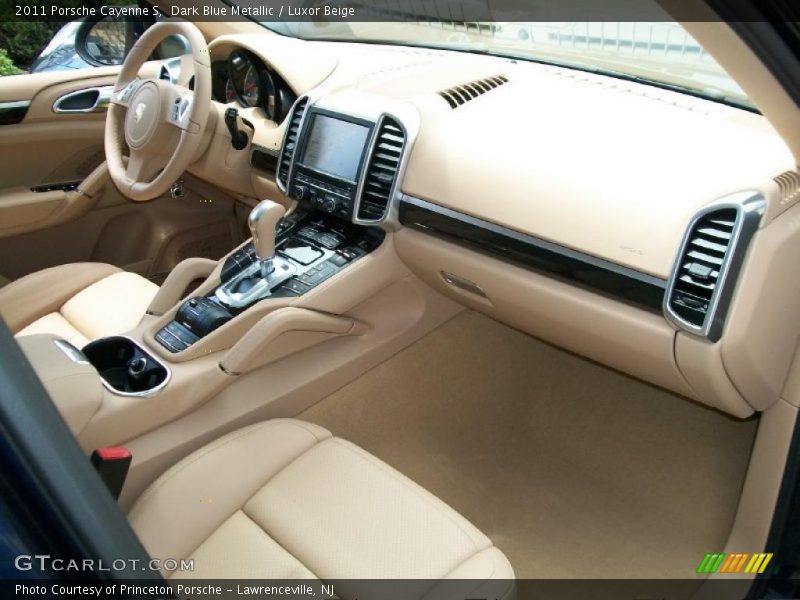 Dark Blue Metallic / Luxor Beige 2011 Porsche Cayenne S