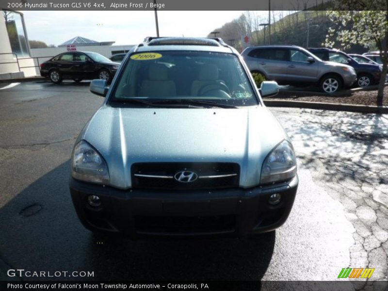 Alpine Frost / Beige 2006 Hyundai Tucson GLS V6 4x4