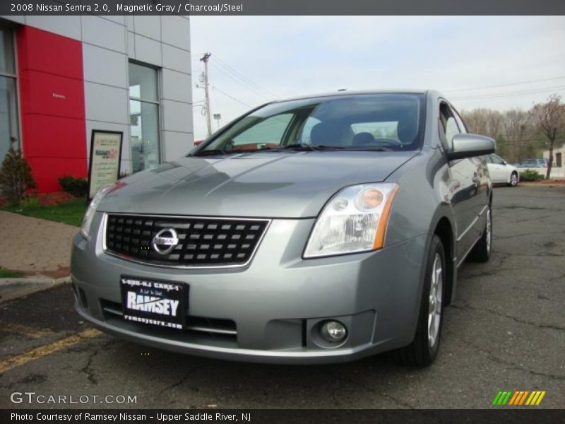 Magnetic Gray / Charcoal/Steel 2008 Nissan Sentra 2.0
