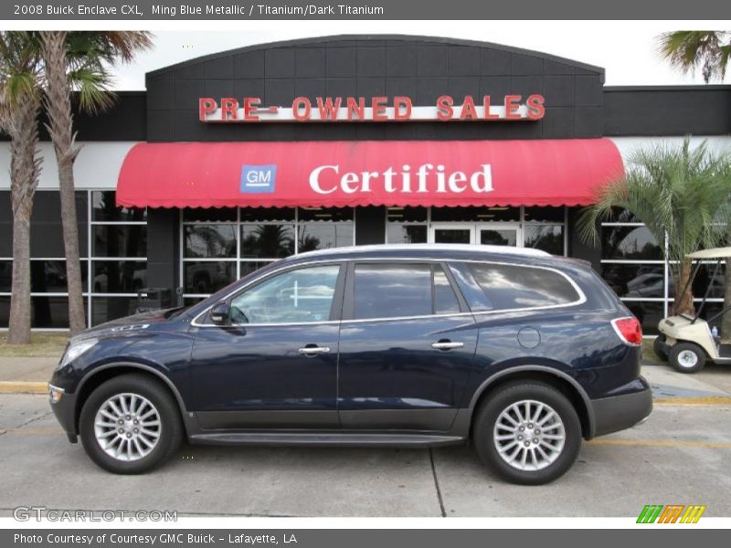 Ming Blue Metallic / Titanium/Dark Titanium 2008 Buick Enclave CXL